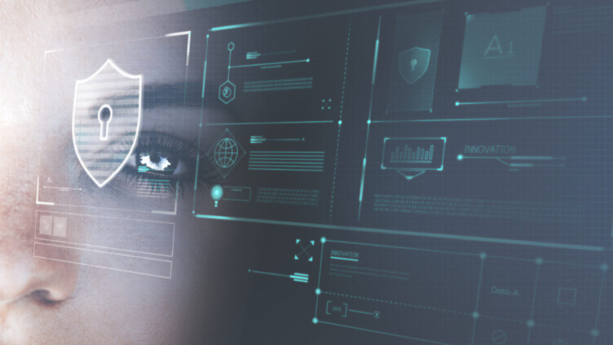 Eye of a futuristic robot